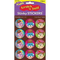 Scoop Squad/Chocolate Stinky Stickers, 48 Count