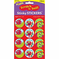 Snappy Apples/Apple Stinky Stickers, 48 Ct