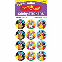 Unique Unicorns/Tutti Frutti Stinky Stickers, 48 Count