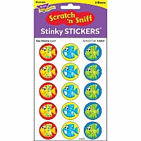 School Fish/Sea Breeze Stinky Stickers, 60 Count