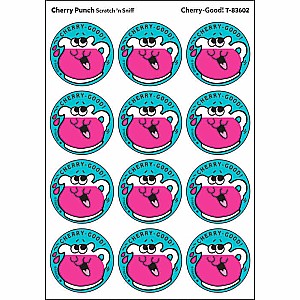 Cherry-Good! - Cherry Punch scent Retro Stinky Stickers® (24 ct.)