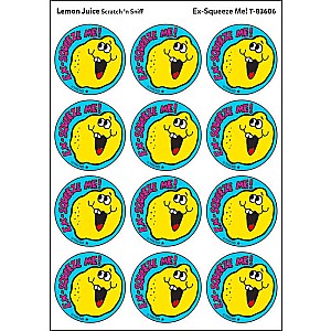 Ex-Squeeze Me! - Lemon Juice scent Retro Stinky Stickers® (24 ct.)