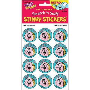 Ham It Up! - Ham scent Retro Stinky Stickers® (24 ct.)