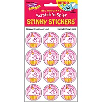 Happy Birthday - Whipped Cream scent Retro Stinky Stickers® (24 ct.)