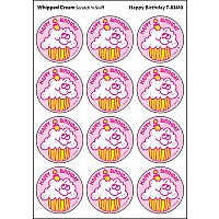Happy Birthday - Whipped Cream scent Retro Stinky Stickers® (24 ct.)