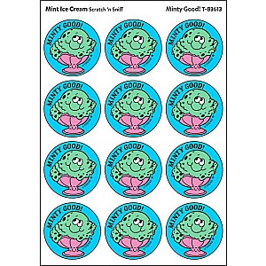 Minty Good! - Mint Ice Cream scent Retro Stinky Stickers® (24 ct.)