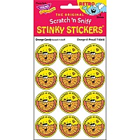 Orange-A-Proud! - Orange Candy scent Retro Stinky Stickers® (24 ct.)