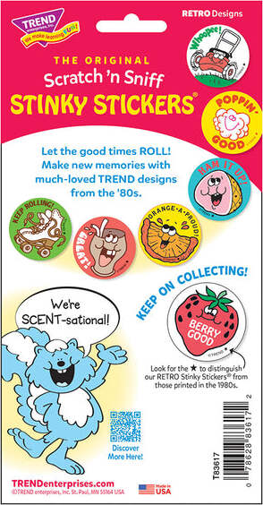 Right On! - Pineapple scent Retro Stinky Stickers® (24 ct.)