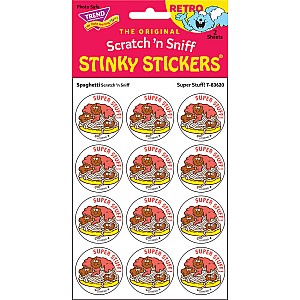 Super Stuff! - Spaghetti scent Retro Stinky Stickers® (24 ct.)