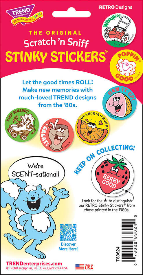 Wild! - Blueberry scent Retro Stinky Stickers® (24 ct.)