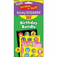 Birthday Bundle Stinky Stickers Variety Pack, 252 Count