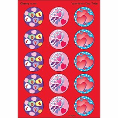 Valentine's Day/ Cherry Stinky Stickers, 60 Ct