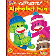 Alphabet Fun Sock Monkeys Wipe-off Book, 28 Pgs