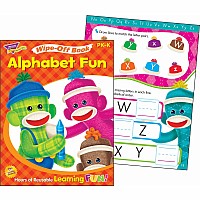 Alphabet Fun Sock Monkeys Wipe-off Book, 28 Pgs