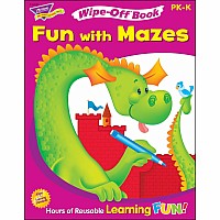 Fun With Mazes Wipe-off Book, 28 Pgs