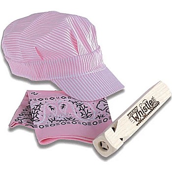 Train Whistle with Hat and Scarf