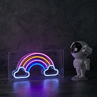 Neon Art Desktop and Wall Sign (Rainbow)