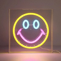 Neon Art Desktop and Wall Sign (Smile)