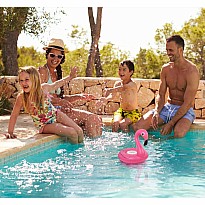 Aqua Jams Bluetooth Floating Speaker and Cup Holder (Flamingo)