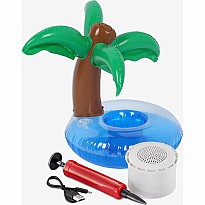 Aqua Jams Bluetooth Floating Speaker and Cup Holder (Palm Tree)