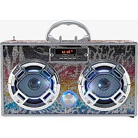 Bluetooth FM Radio W LED Speakers Animal Bling Boombox