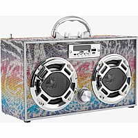 Bluetooth FM Radio W LED Speakers Animal Bling Boombox