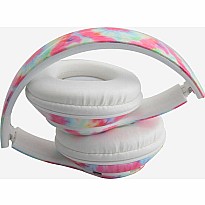 Stereo Bluetooth Head Phones Tie Dye