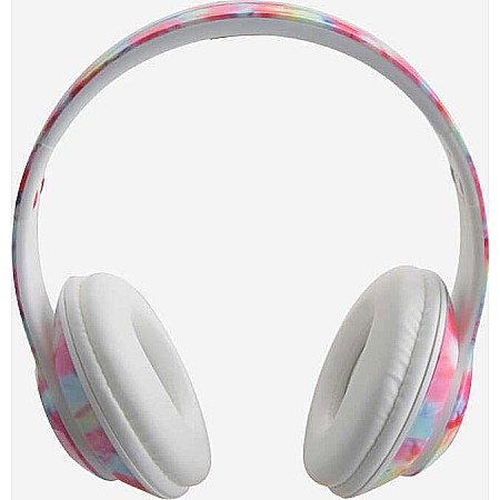 Stereo Bluetooth Head Phones Tie Dye