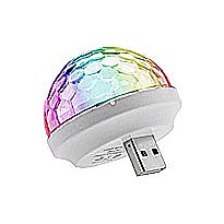 USB Disco Ball Attachment for Sing-along Karaoke Microphone