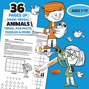 The Original Yes and Know Invisible Ink Trivia Game Books: Awesome Animals