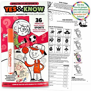 The Original Yes and Know Invisible Ink Trivia Game Books: Spectacular Sports
