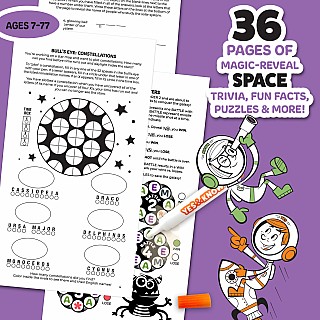 The Original Yes and Know Invisible Ink Trivia Game Books: Super Space