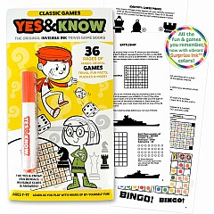 The Original Yes and Know Invisible Ink Trivia Game Books: Classic Games