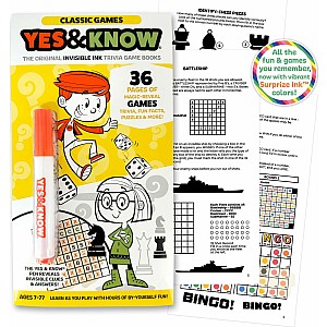 The Original Yes and Know Invisible Ink Trivia Game Books: Classic Games