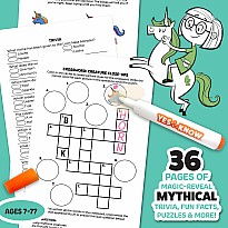 The Original Yes and Know Invisible Ink Trivia Game Books: Mythical Creatures