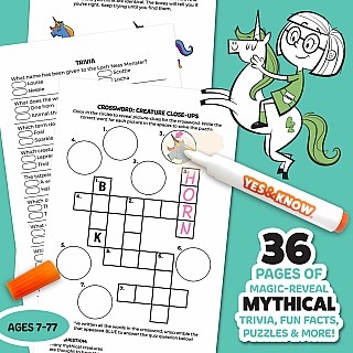 The Original Yes and Know Invisible Ink Trivia Game Books: Mythical Creatures