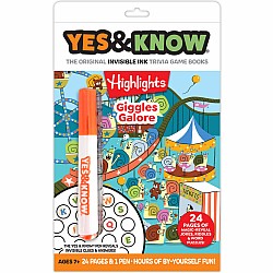 The Original Yes and Know Invisible Ink Trivia Game Books: Highlights Giggles Galore