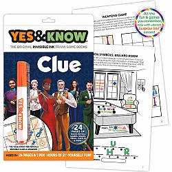 The Original Yes and Know Invisible Ink Trivia Game Books: Clue