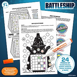 The Original Yes and Know Invisible Ink Trivia Game Books: Battleship
