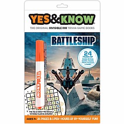 The Original Yes and Know Invisible Ink Trivia Game Books: Battleship