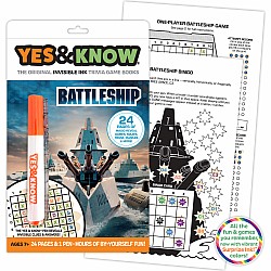 The Original Yes and Know Invisible Ink Trivia Game Books: Battleship