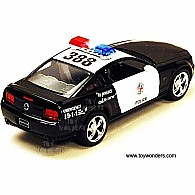 Ford Mustang GT Police (2006, 1/38 scale diecast model car, Black/ White)