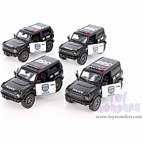 Ford Bronco - Police Edition (2022, 1/34 scale die cast model car, Black/White)