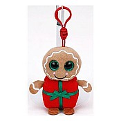 Sweetsy Clip-On Beanie Boo Gingerbread Present Ornament