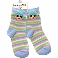 Rainbow Poodle Socks
