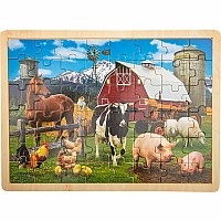 15.75" X 11.75" 48pc Farm Puzzle