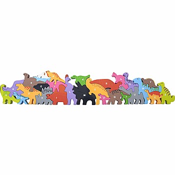 23" X 5" 26pc Alphabet Dinosaur Puzzle