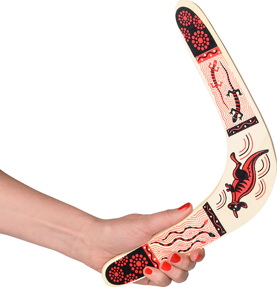 14.5" Wooden Boomerang