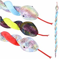 67" Twisty Snake Metallic Assortment B