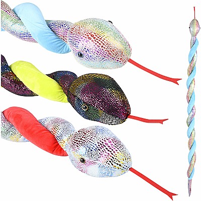 67" Twisty Snake Metallic Assortment B